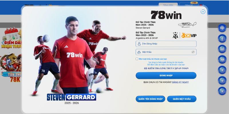 Hướng dẫn đăng nhập 78WIN nhanh chóng chỉ trong 30 giây